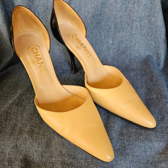 Chanel Color Block Heels - Picture 1 of 6